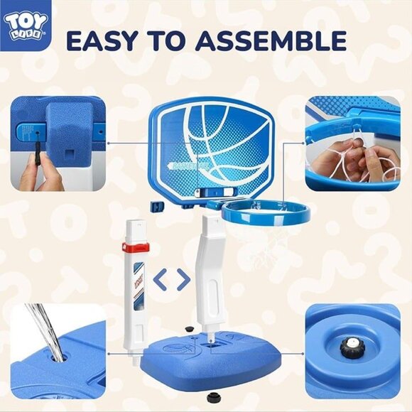 Pool Basketball Hoop for Kids Adults Party Basketballs‎ Included - Picture 6 of 7